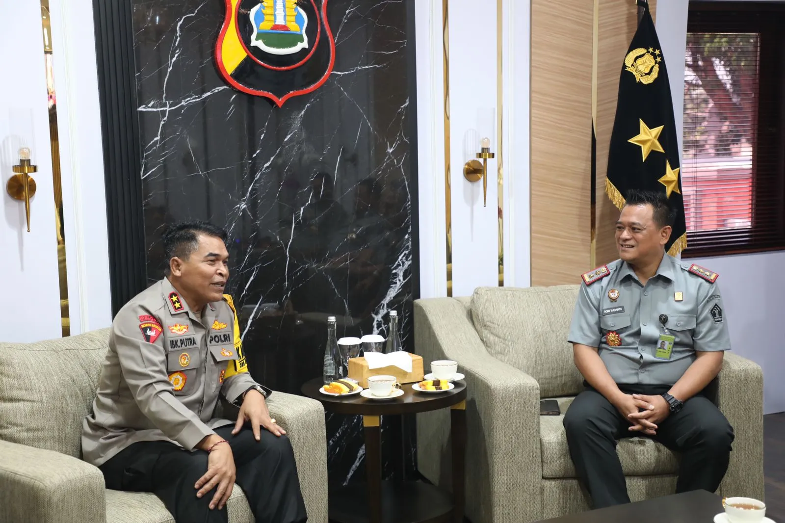 Kapolda Bali Terima Kunjungan Kemenkumham RI Kanwil Bali
