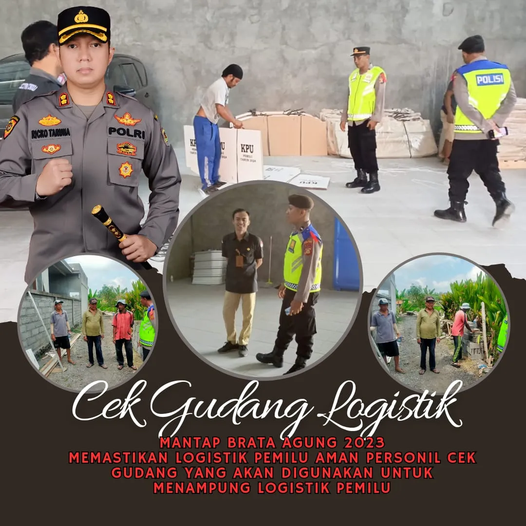 Polres Karangasem Pengawasan Terhadap Barang Logistik Pemilu Milik KPUD