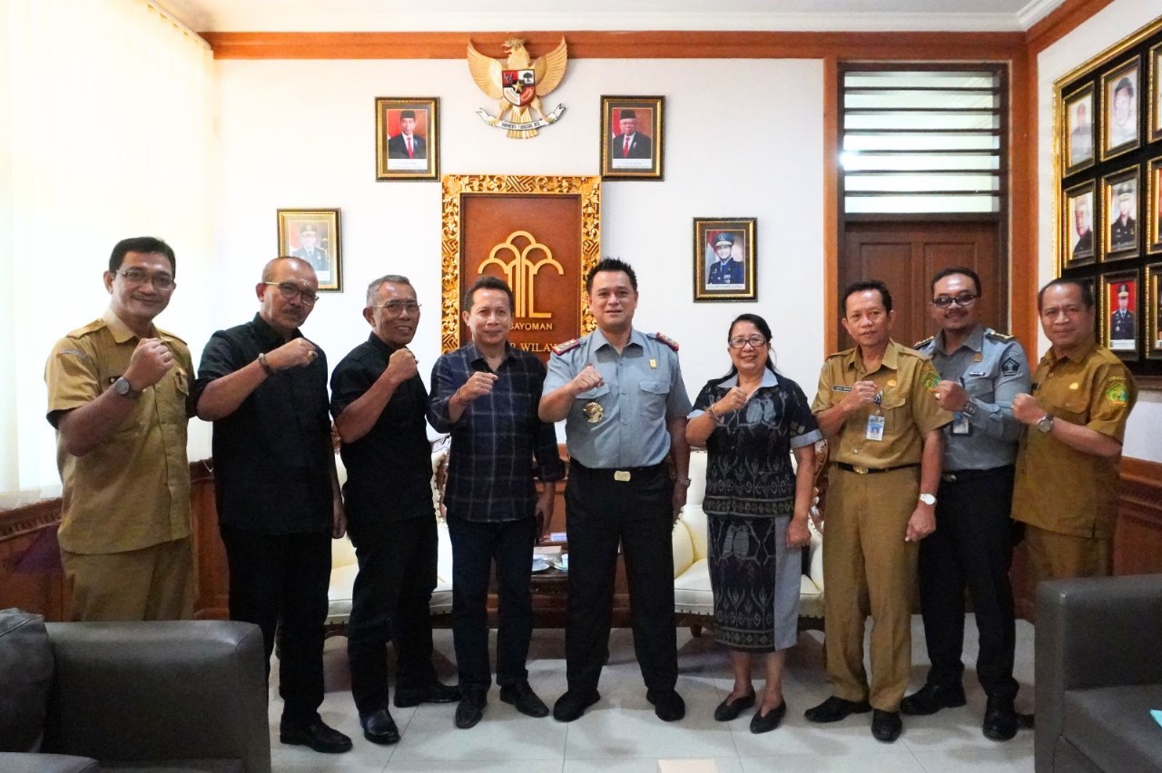 Kerjasama Bentuk Peraturan Daerah, DPRD Jembrana Kunjungi Kanwil Kemenkumham Bali