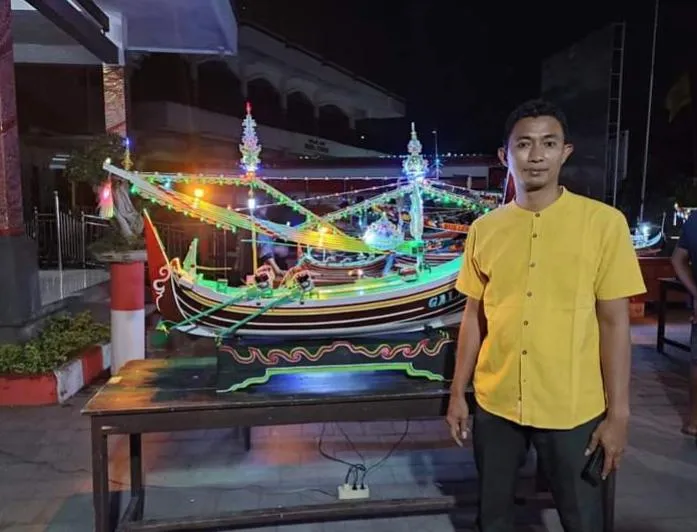 Festival Miniatur Perahu Nelayan di Desa Pengambengan Dipadati Pengunjung