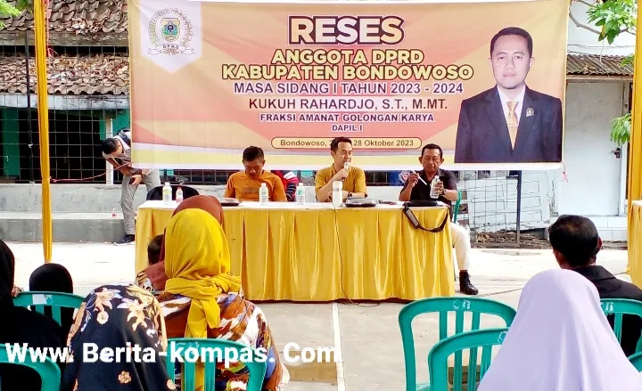 Serap Aspirasi Warga, Kukuh Rahardjo, ST. M. MT. Anggota DPRD Bondowoso Fraksi Golkar Lakukan Reses Masa Sidang I Tahun 2023