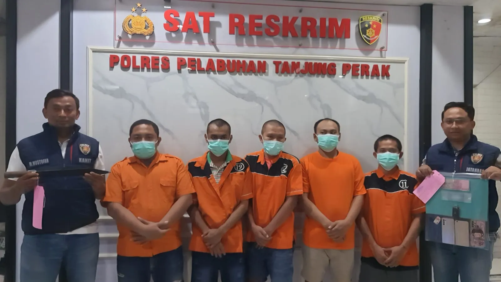 Polres Tanjungperak Berhasil Mengamankan Komplotan Pencurian Mobil