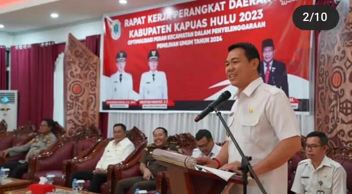 Bupati Kapuas Hulu Hadiri Rapat Kerja Perangkat Daerah Kabupaten Kapuas Hulu