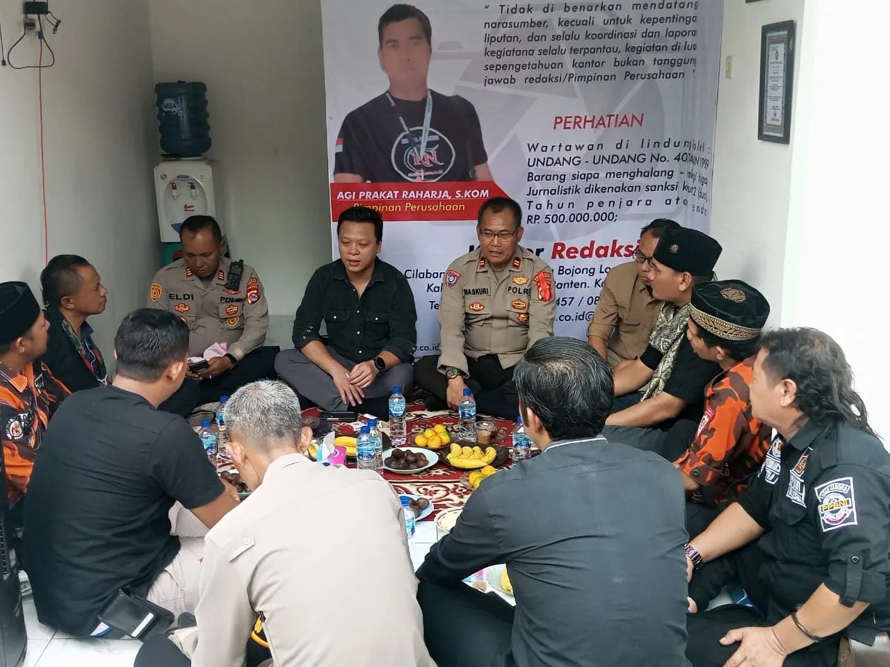 Diskusi Kasat Reskrim Polresta Tangerang Bersama Forum Ormas Bersatu Wilkum Polsek Cisoka