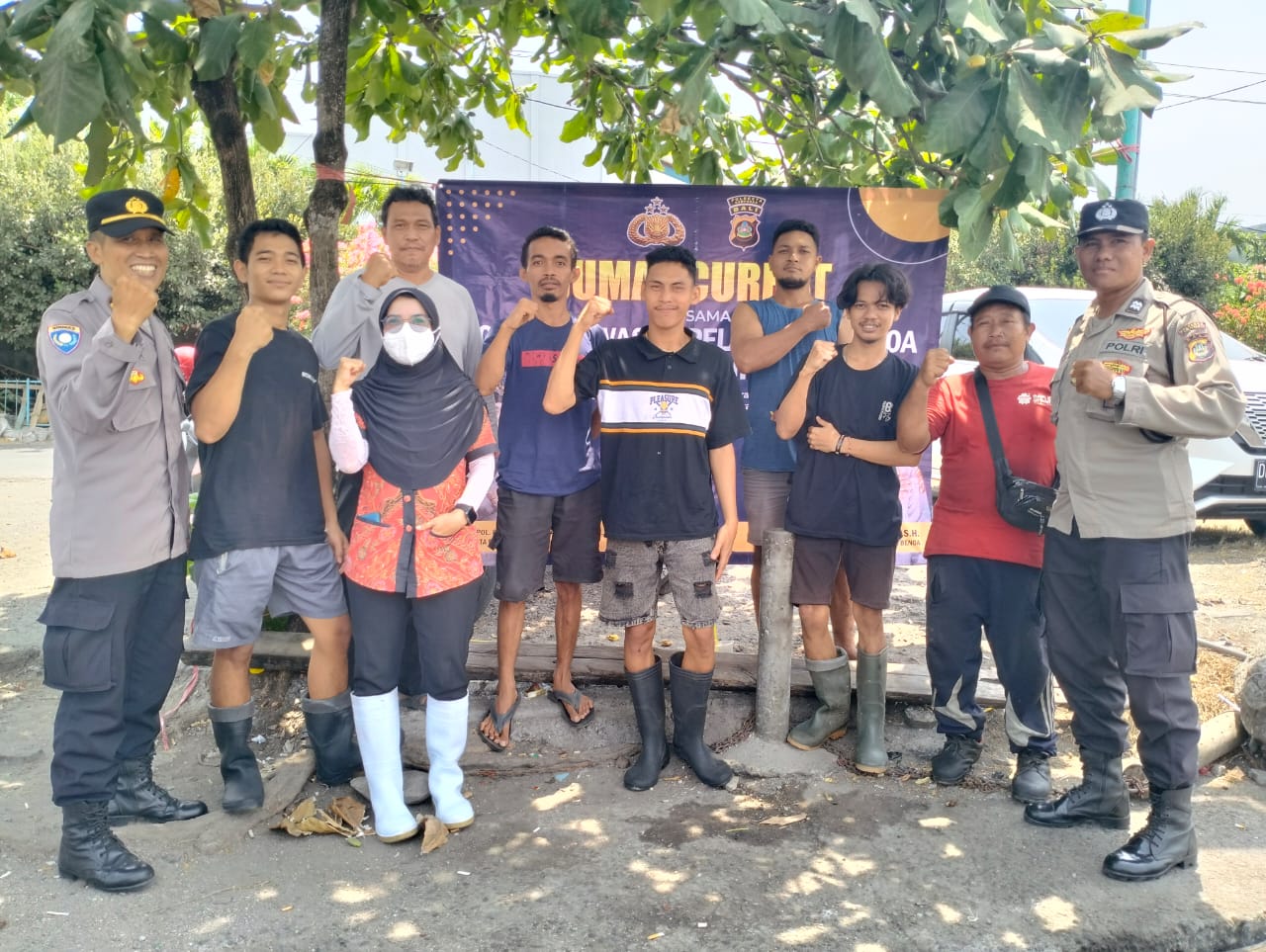 Polsek Benoa Gelar Jumat Curhat Bersama Karyawan PT. Perintis Benoa