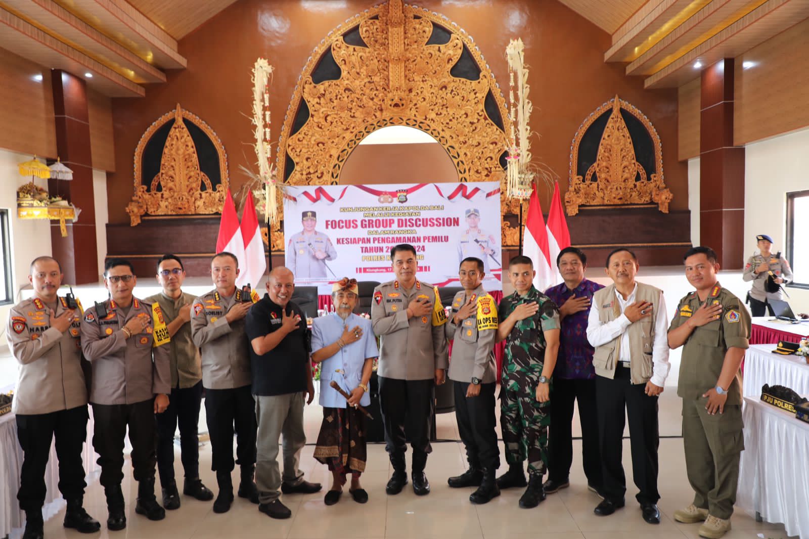 Hadiri FGD, Kapolda Bali Cek Kesiapan Pengamanan Pemilu di Kabupaten Klungkung