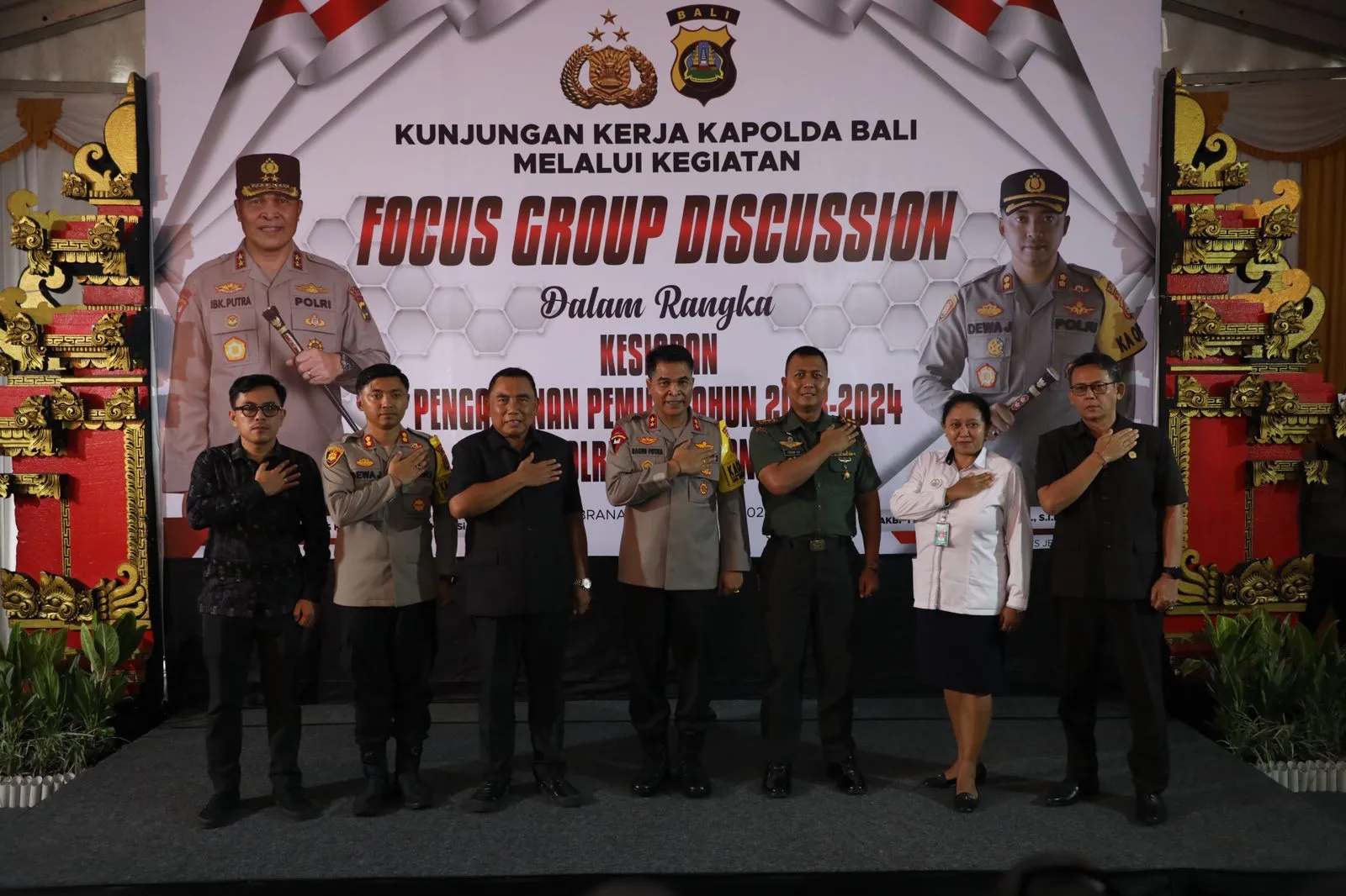Kapolda Bali Kunjungi Polres Jembrana dan Adakan Focus Group Discussion Jelang Pemilu 2024