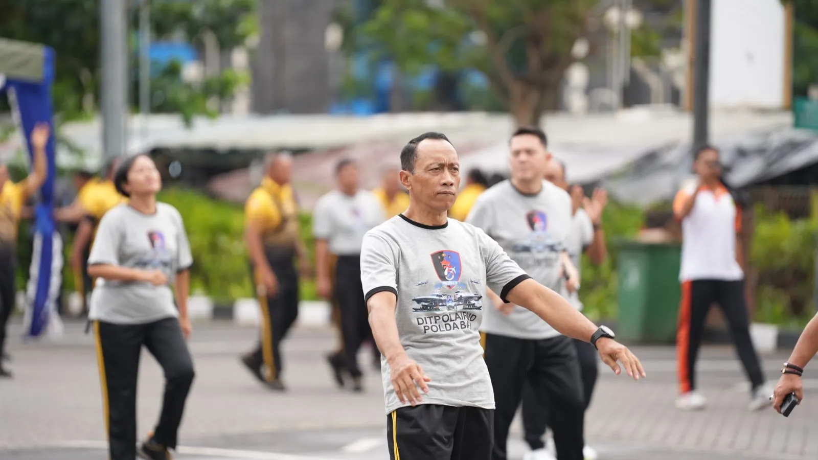 Memeriahkan Jelang HUT ke-73 Polairud, Kapolda Bali Hadir Pada Olahraga Bersama Instansi Kemaritiman dan Kedirgantaraan