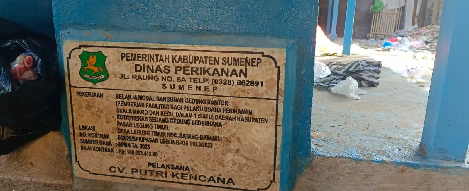 Anggaran Hampir 200 Juta, Rehab Pasar Legung Timur Disebut Hamburkan Uang Negara