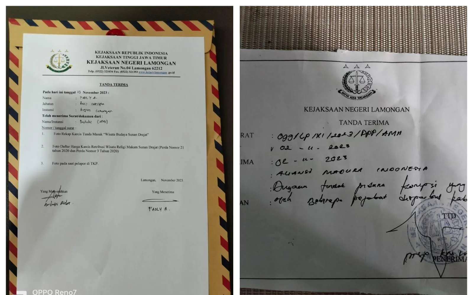 Ketidak Profesionalan Kinerja Kejari Lamongan, AMI Minta Kejagung Copot Kejari Lamongan dan Jajarannya