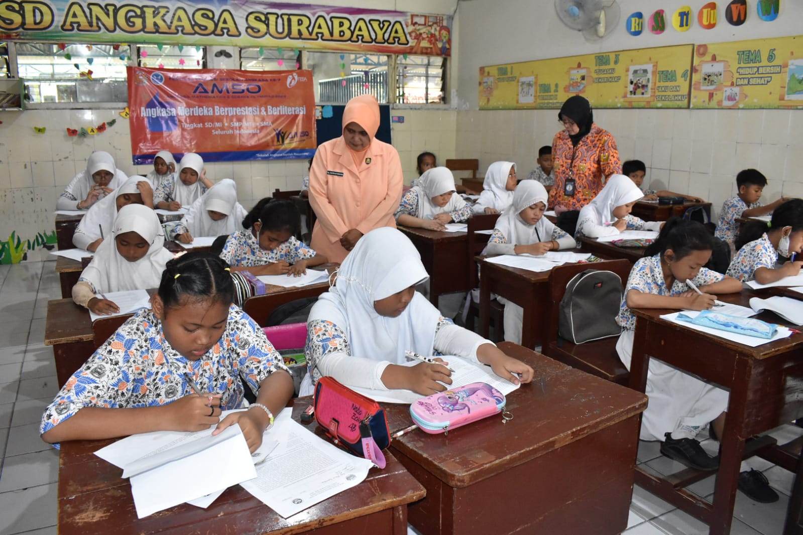 Tingkatkan Kemampuan Diri, Siswa SD Angkasa Lanud Muljono Ikuti Babak Seleksi AMSO