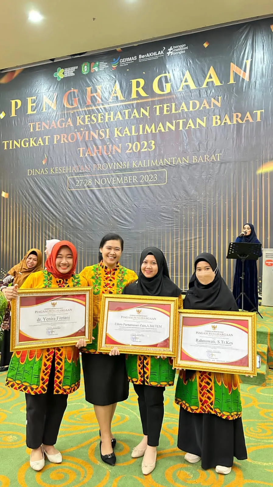 3 Nakes Kayong Utara Raih Penghargaan di Ajang Nakes Teladan Tingkat Provinsi Kalbar