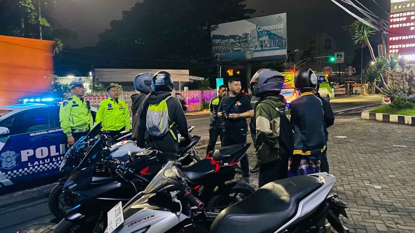 Polresta Malang Kota Berhasil Cegah Balap Liar dan Amankan Ratusan Motor Knalpot Brong