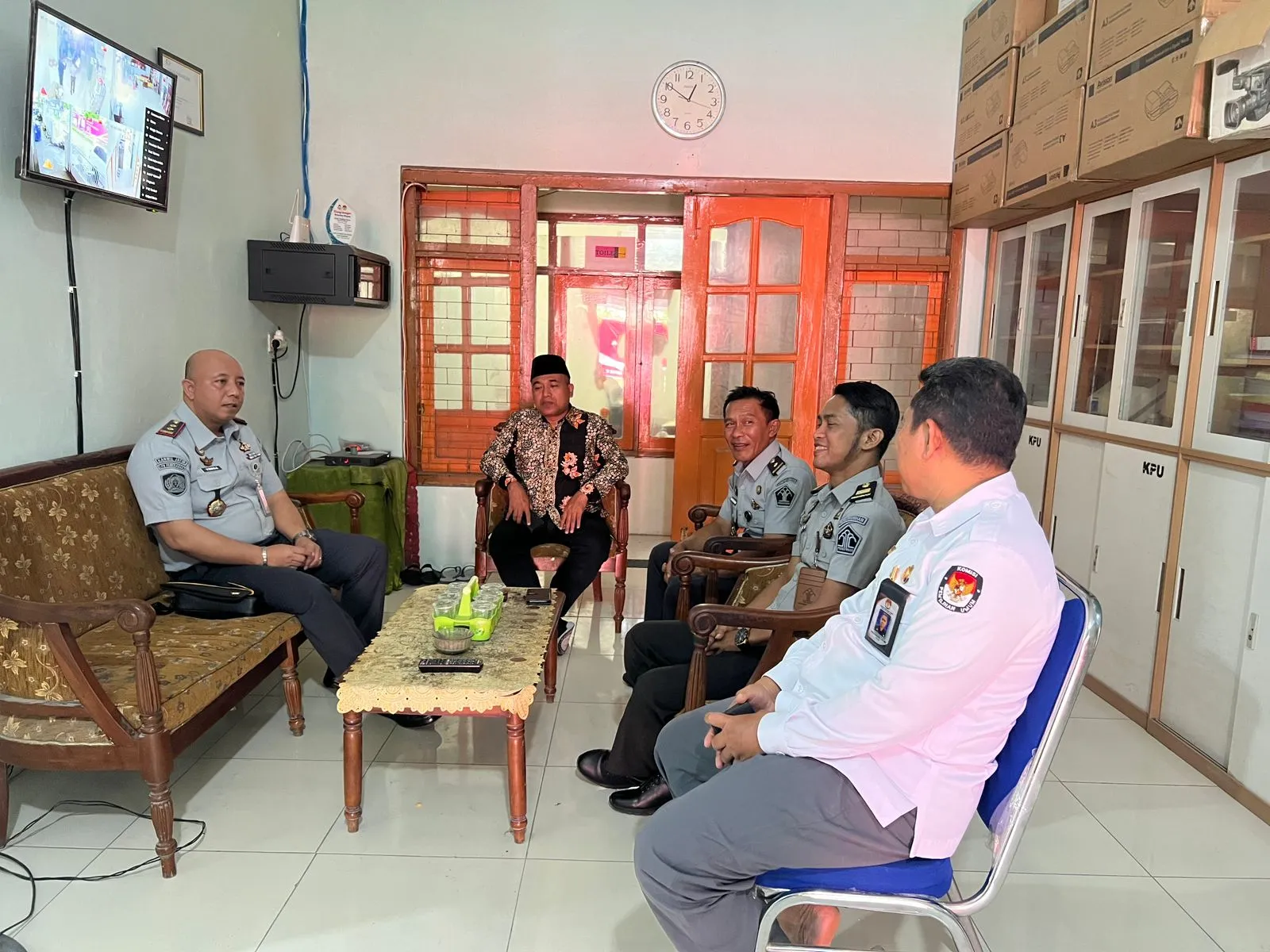 Lapas Narkotika Kelas IIA Pamekasan Kanwil Kemenkumham Jatim Koordinasi Dengan KPU Kabupaten Pamekasan