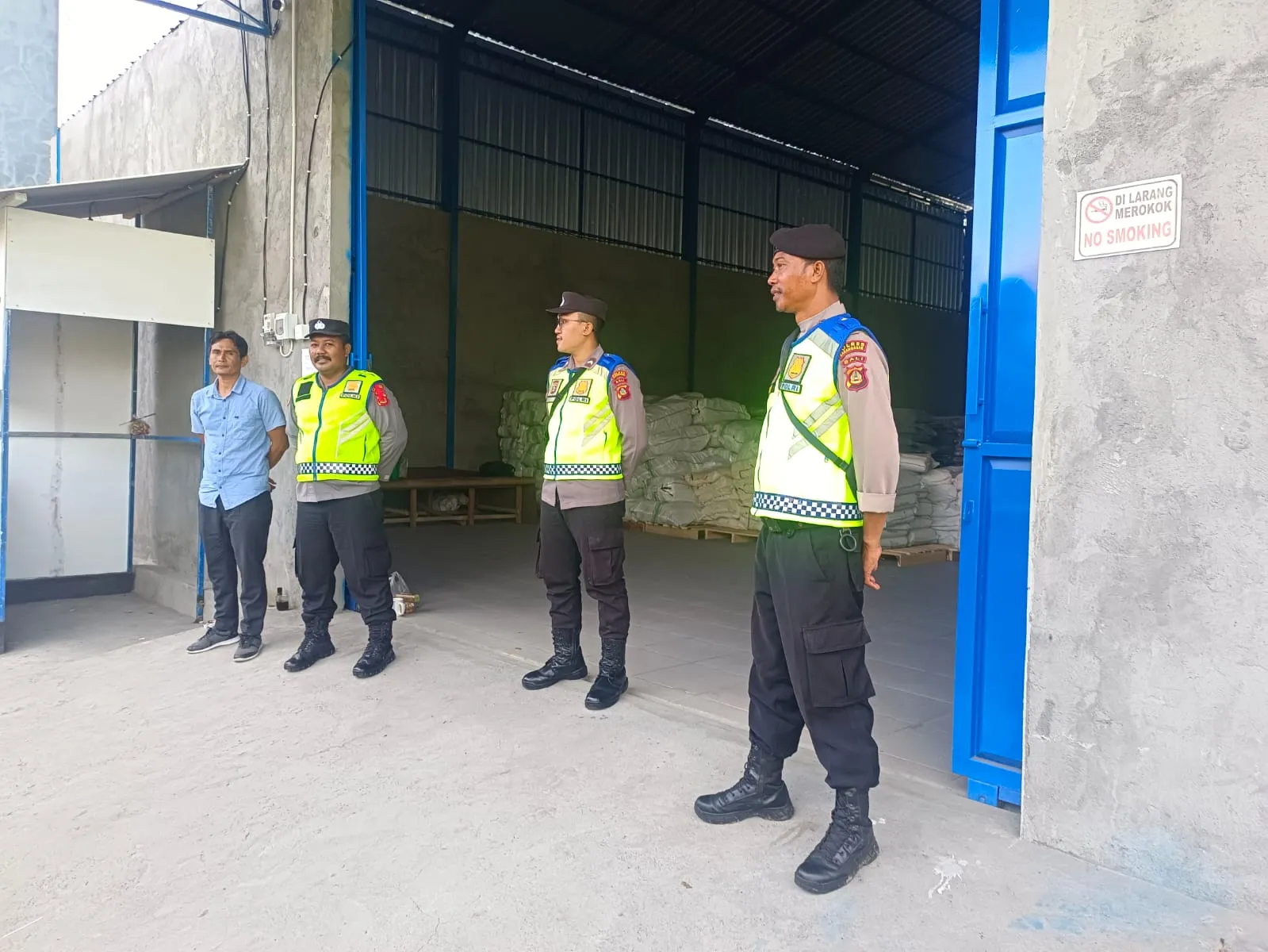Polres Karangasem Perketat Pengamanan Gudang Logistik
