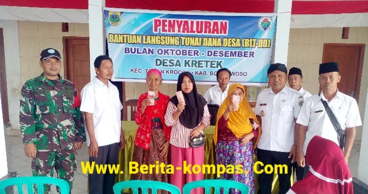 Kades Kretek Salurkan BLT Dana Desa Tahap Akhir Sebesar Rp. 36. Juta Kepada 40 Kepala Keluarga