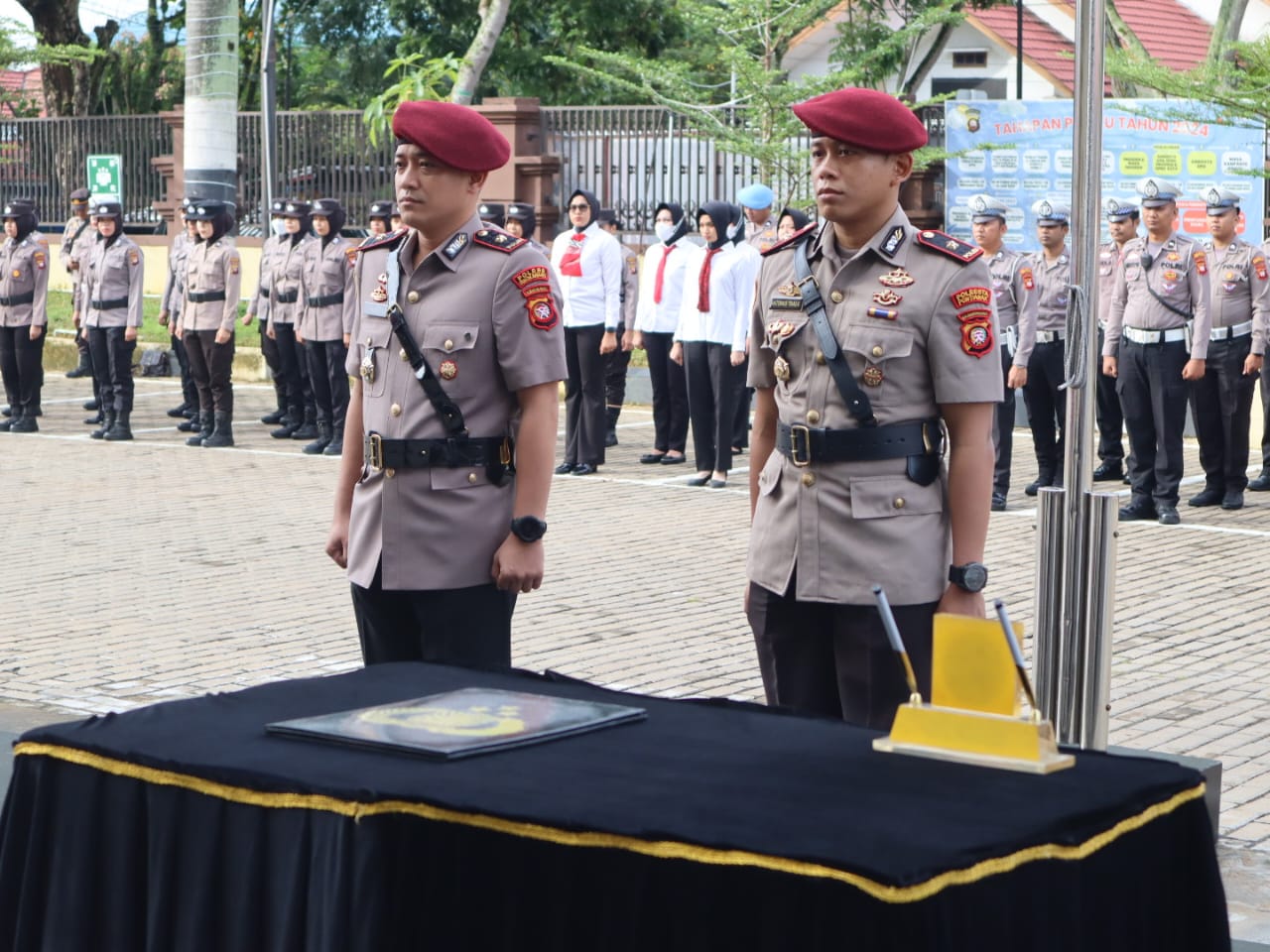 Kapolresta Pontianak Pimpin Serah Terima Jabatan Kasat Reskrim