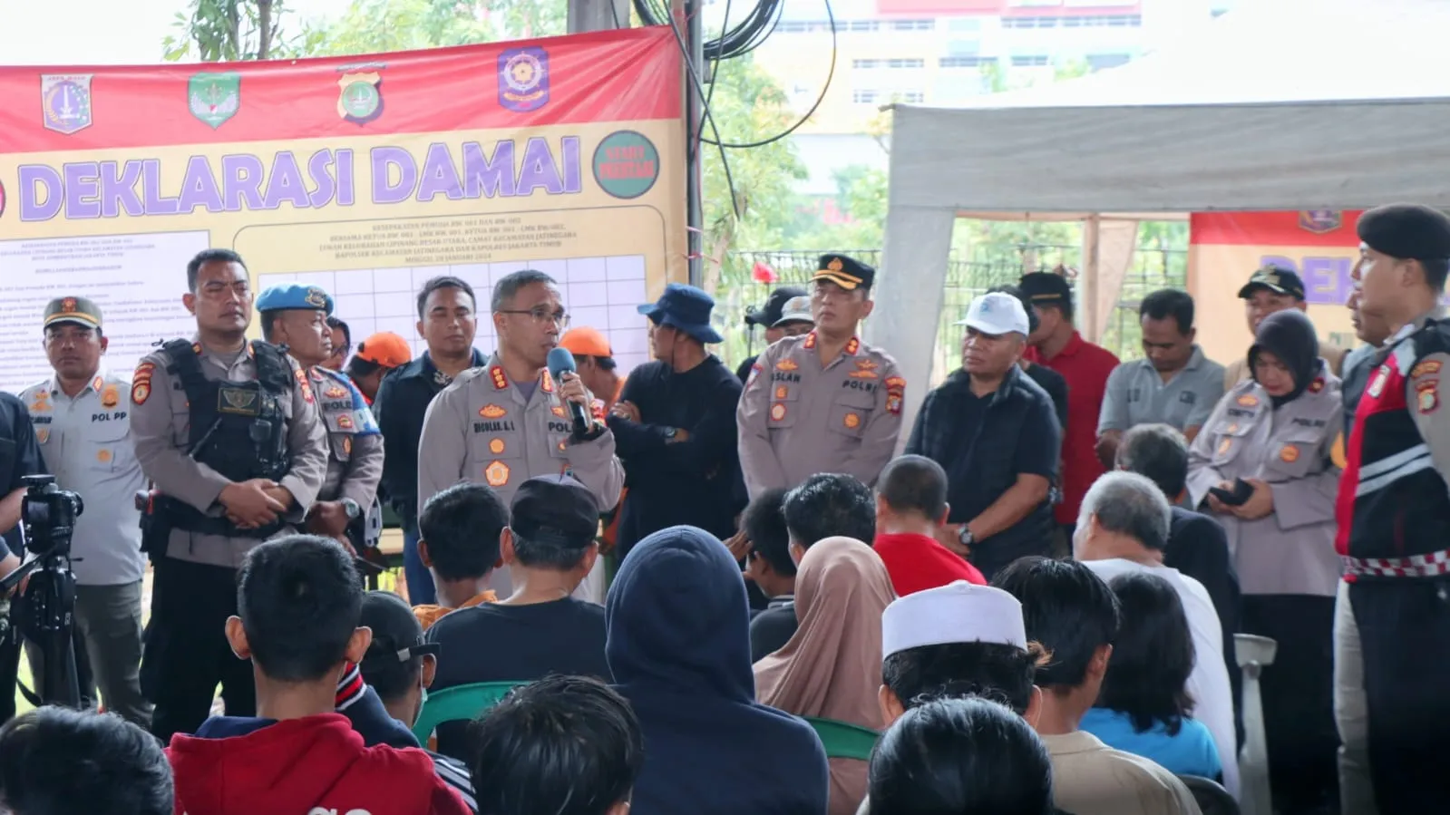 Bersepakat Damai, 2 Kelompok Warga di Cipinang Besar Utara Deklarasi Damai Stop Tawuran