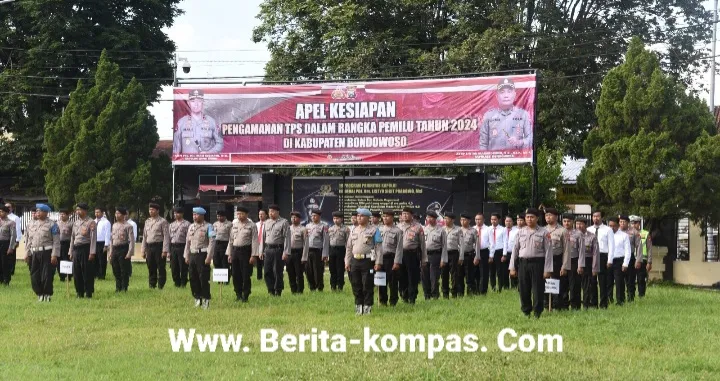 Polres Bondowoso Siapkan Personel Pengamanan di 2.432 TPS pada Pemilu 2024