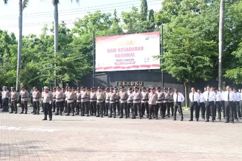 Kapolres Nganjuk Meminta Anggotanya Untuk Tidak Terlena Dengan Situasi Yang Terlihat Aman Pasca Pemilu 2024