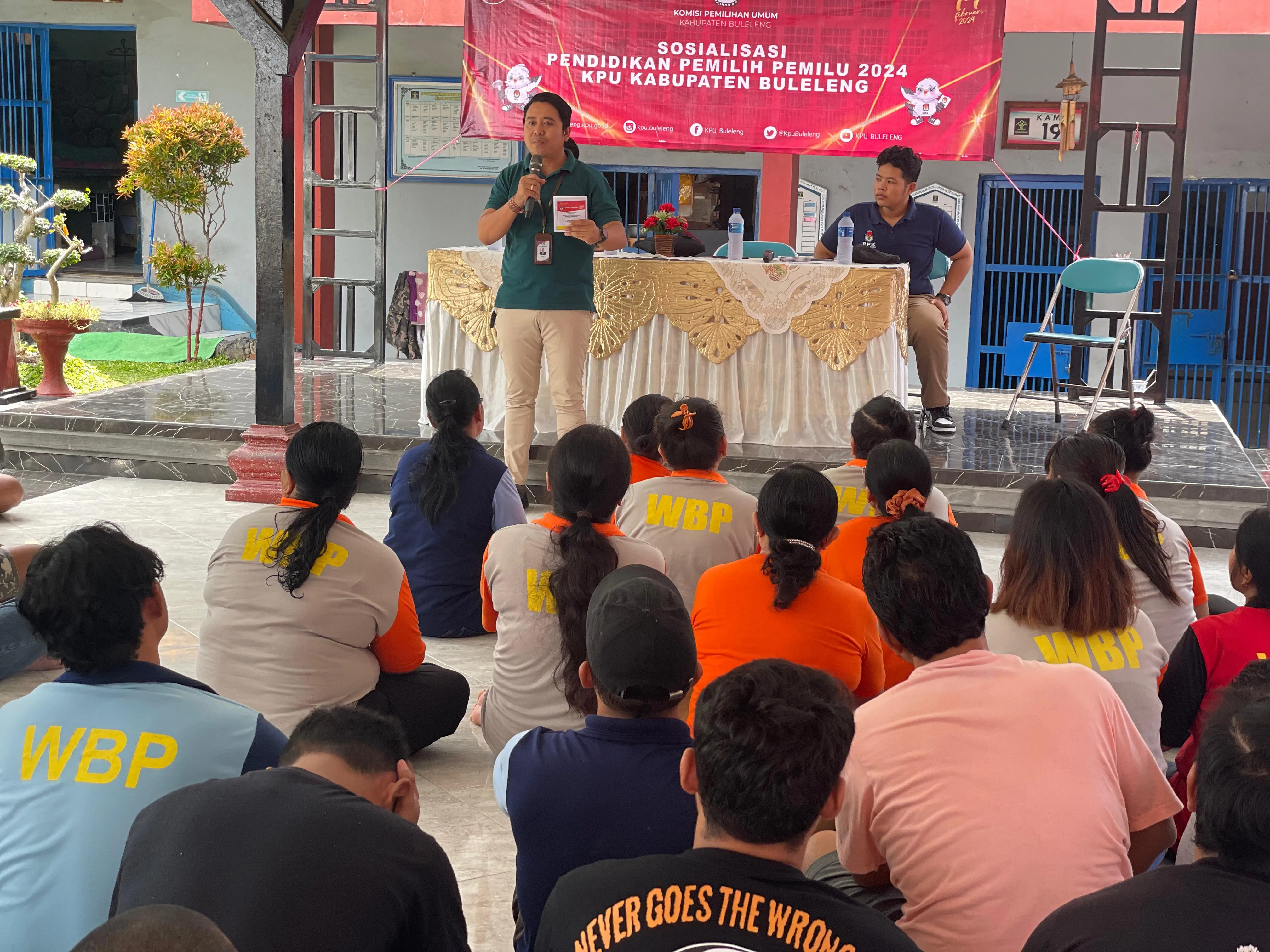 Lapas Kelas IIB Singaraja Gandeng KPU Buleleng Sosialisasi Pemilu di Lapas