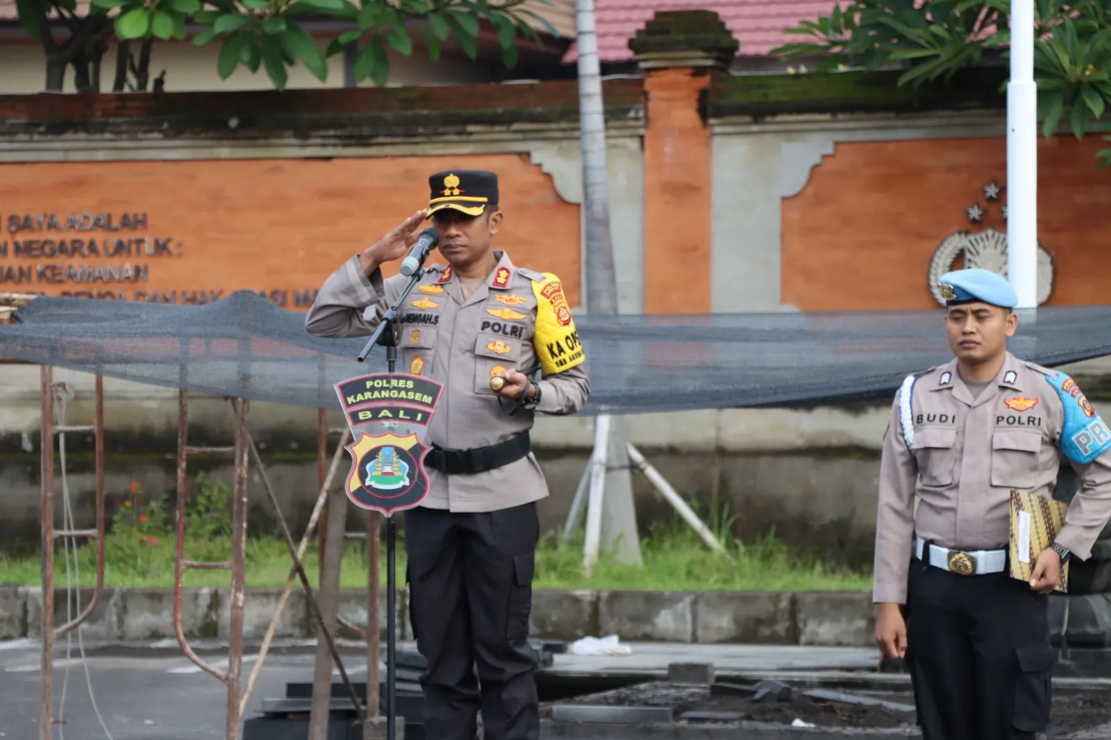 Kapolres Karangasem Pimpin Apel Jam Pimpinan