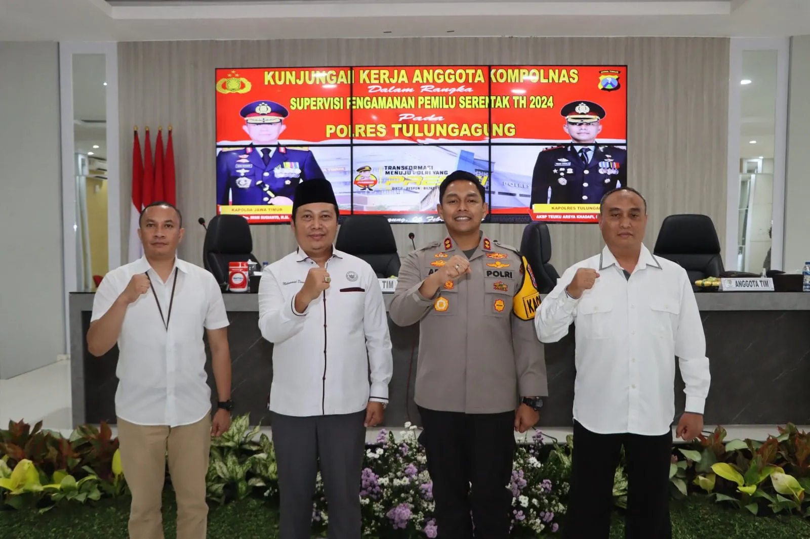 Menyambut Pemilu 2024 Kompolnas Kunjungi Polres Tulungagung