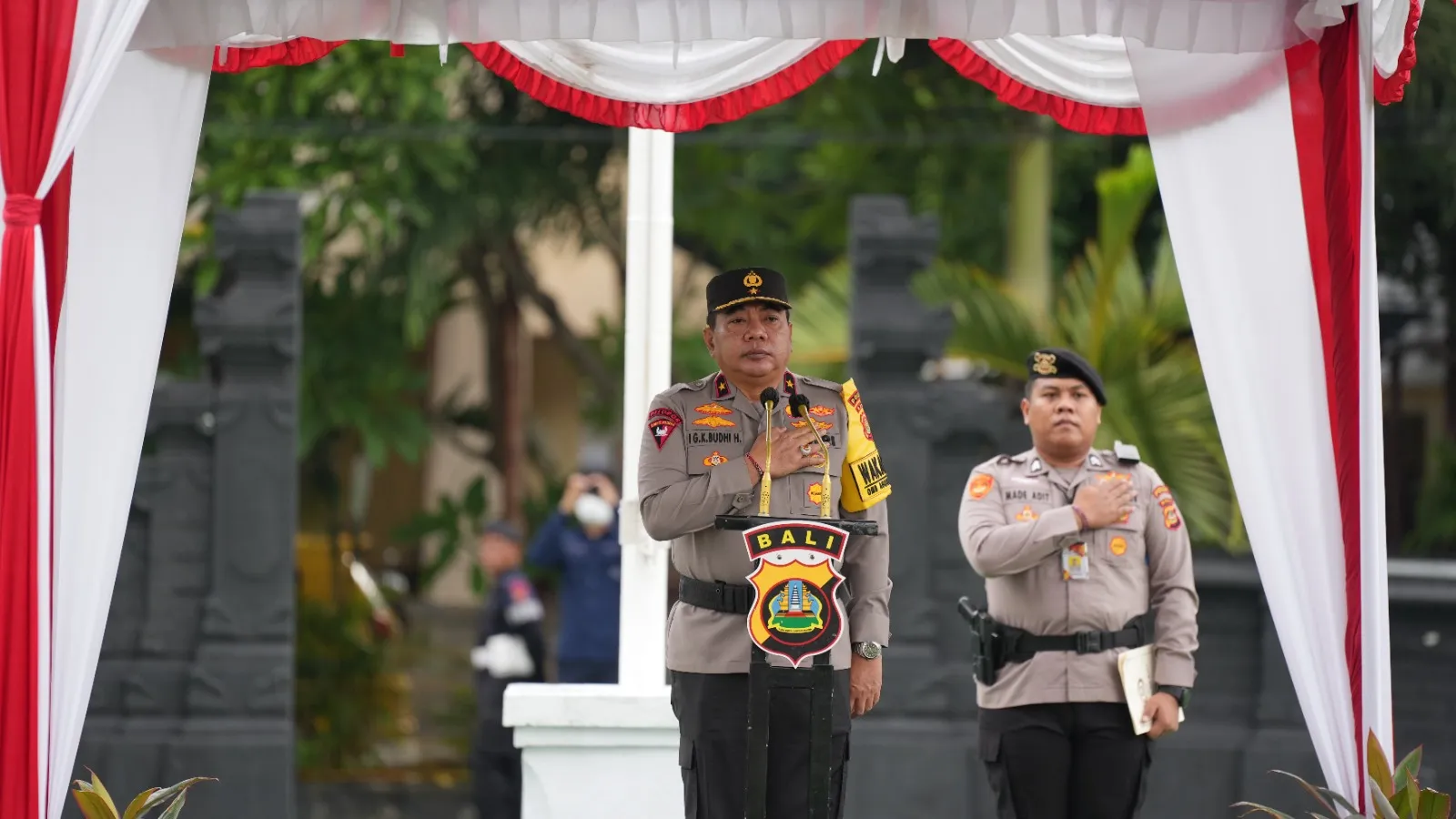 Pimpin Apel Kesiapan Serpas Pam TPS Waka Polda Bali Tegaskan Jaga Netralitas