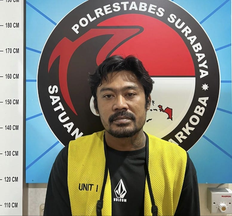 Satresnarkoba Polrestabes Surabaya Berhasil Bekuk Seorang Penyalahgunaan Narkoba Jenis Sabu