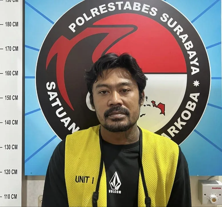 Satresnarkoba Polrestabes Surabaya Berhasil Bekuk Seorang Penyalahgunaan Narkoba Jenis Sabu