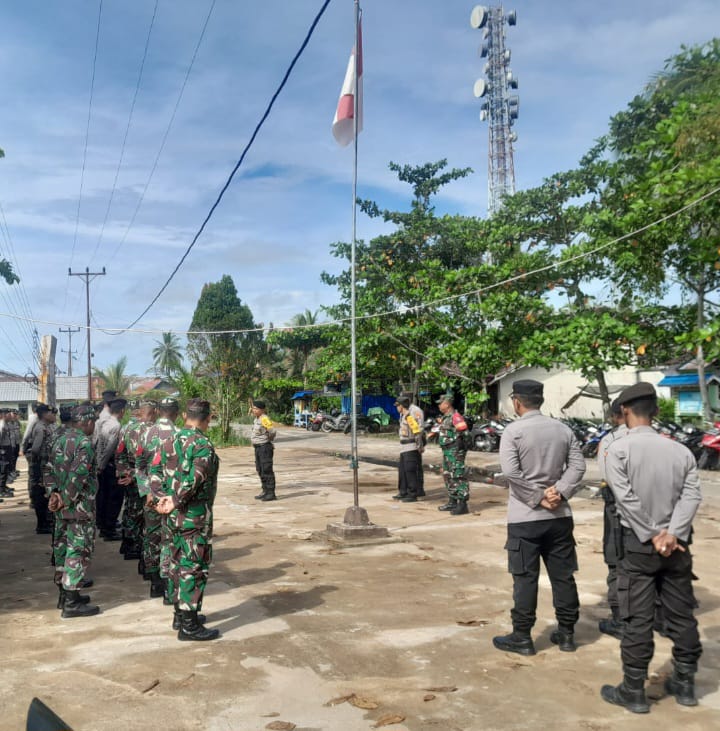 Polisi dan TNI Perketat Amankan Rapat Pleno Terbuka di Kecamatan Kubu