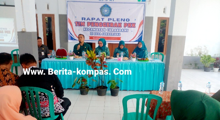 Rapat Pleno PKK Awal Tahun 2024, Pj. Kades Sumber Suko Berharap PKK Mampu Membangun Harapan dan Rencana