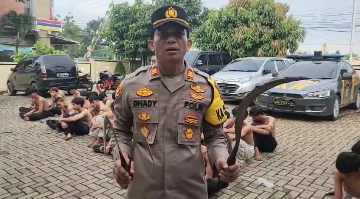 Polsek Cisauk Berhasil Gagalkan Rencana Aksi Pemuda Yang Hendak Tawuran