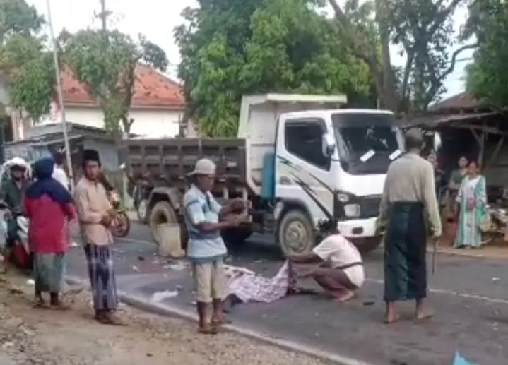 Mengalami Insiden Kecelakaan Lalu Lintas Wanita Paruh Baya Asal Desa Tlagah Tewas Mengenaskan