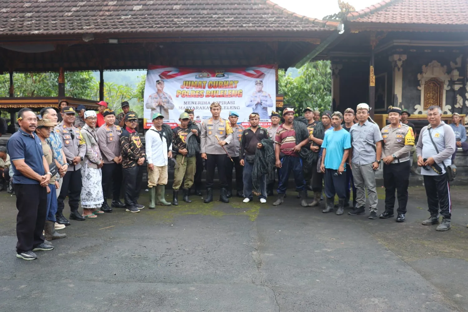 Polres Buleleng Laksanakan Jumat Curhat Serap Aspirasi Masyarakat Desa Sepang