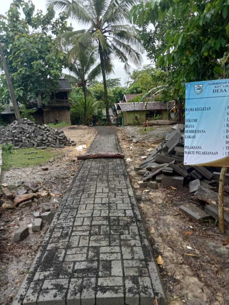 Pemasangan Paving Block Di Desa Nanggala Yang Bersumber dari Dana Desa Tahun 2024 di Realisasikan Dengan Maksimal dan Sesuai RAB