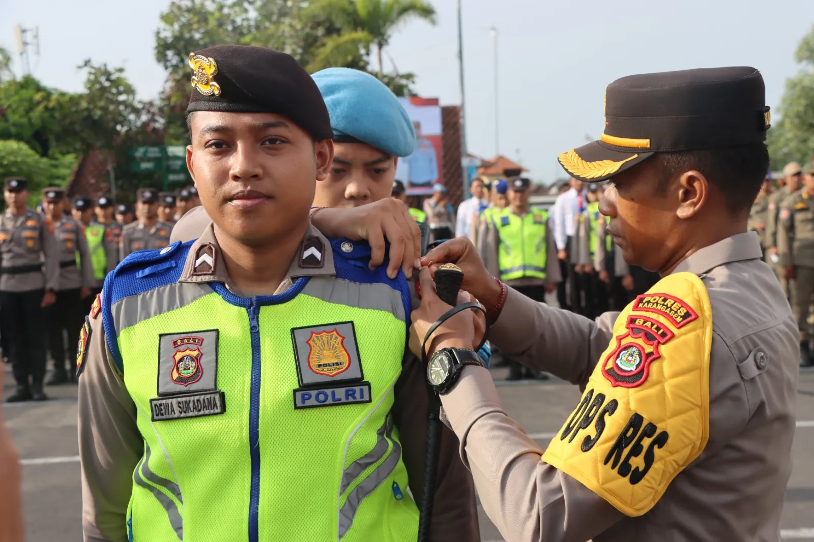 Kapolres Karangasem Pimpin Apel Kesiapan Operasi Cipkon Agung 2024