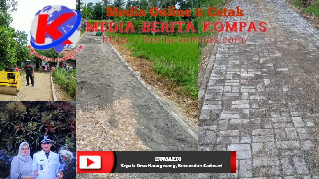 Manfaatkan DD Tahap I Tahun 2024, Pemdes Kaungcaang Bangun Jalan Poros Dengan Pavingisasi
