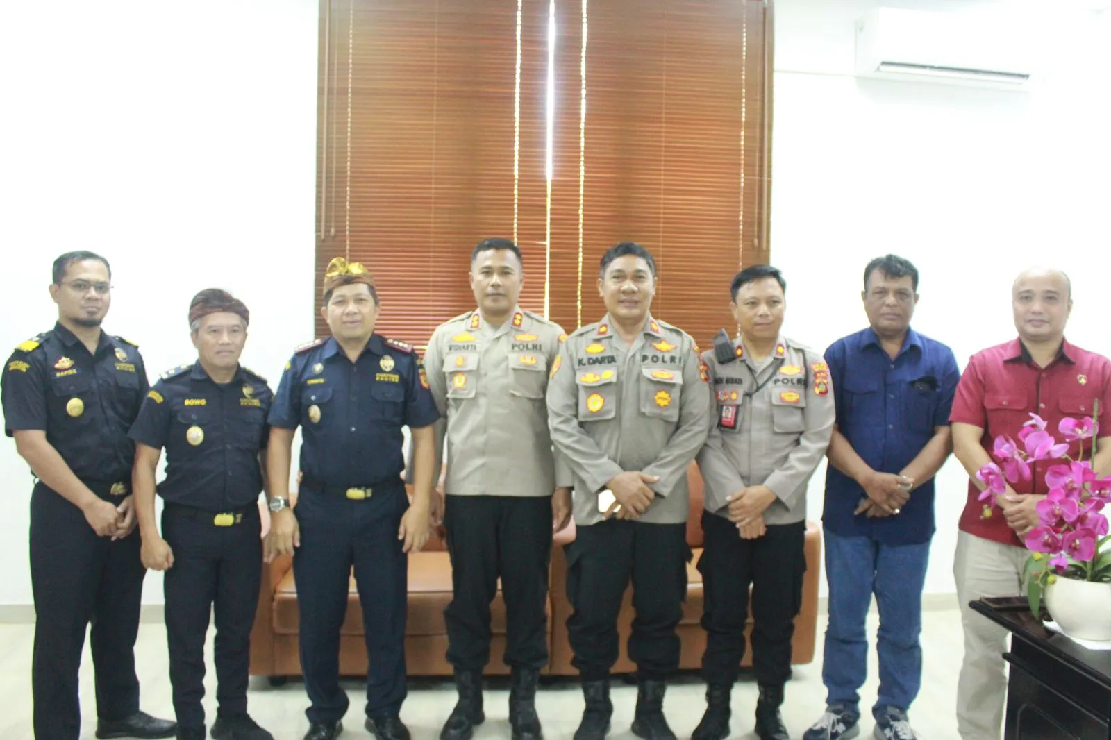 Kapolres Bandara Ngurah Rai Terima Kunjungan Kepala Kantor Bea Cukai Ngurah Rai