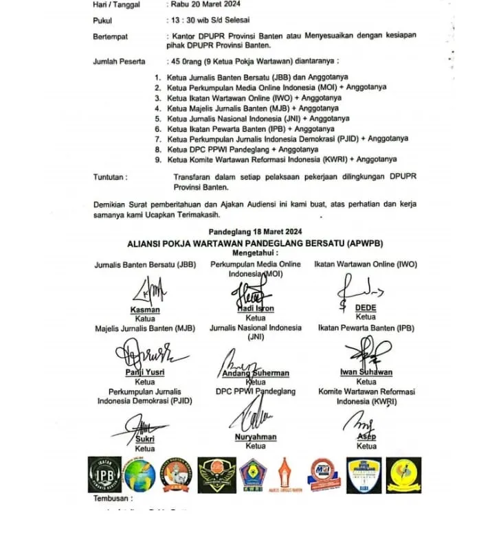 APWPB Gebrak DPUPR Banten Soal Proyek Tanjakan Bangangah