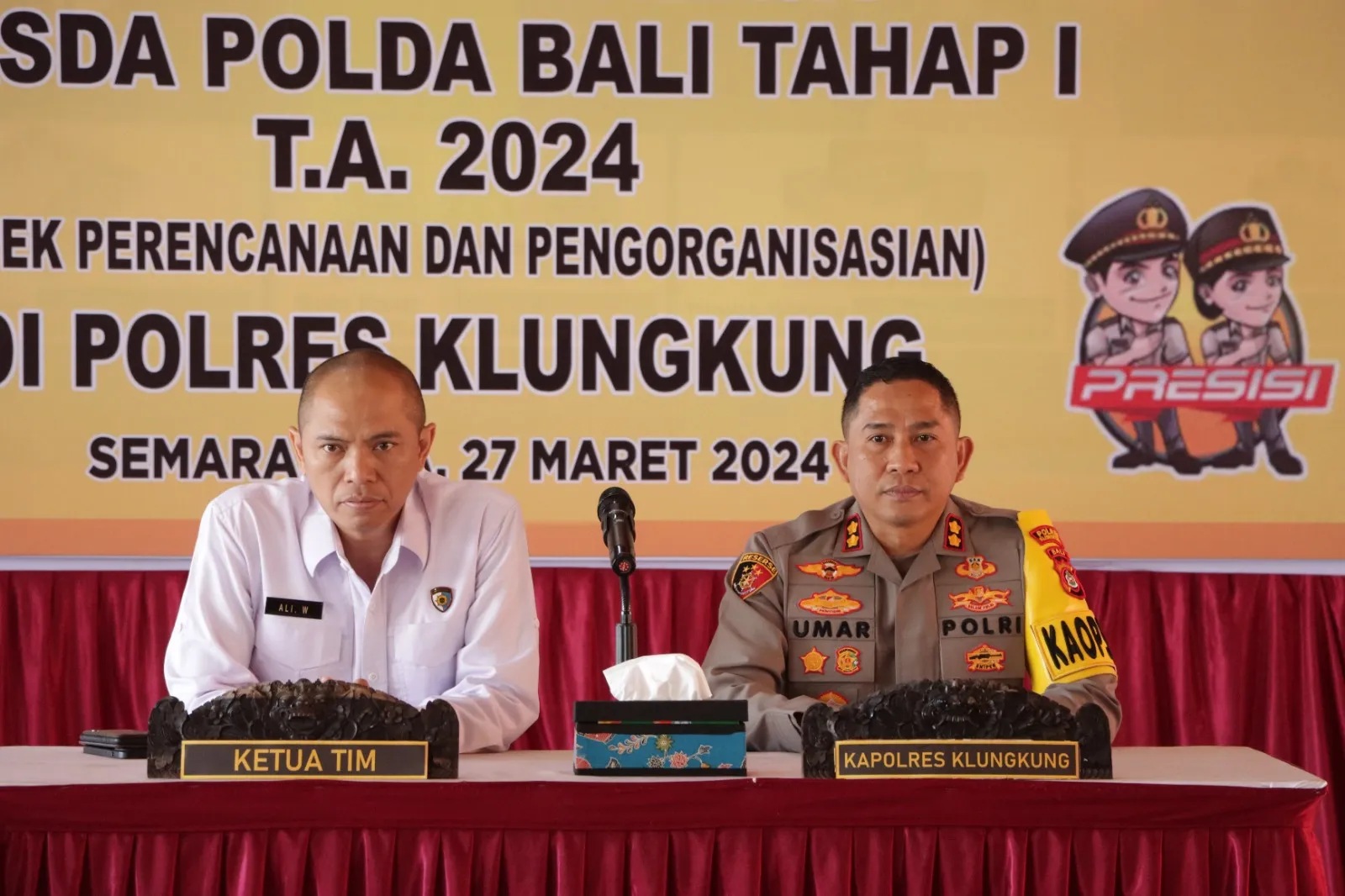 Aspek Perencanaan dan Pengorganisasian, Polres Klungkung Terima Tim Audit Kinerja dari Itwasda Polda Bali