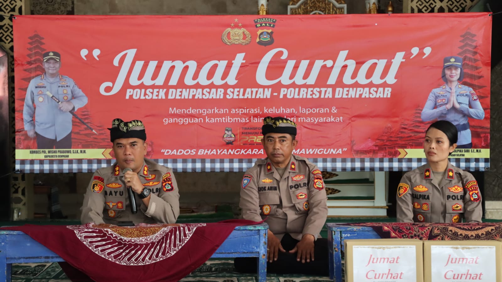 Jelang Idul Fitri Polresta Denpasar gelar Jumat curhat di Mesjid Al-ihsan Inna Bali Beach Sanur
