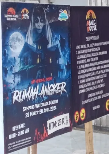 Seramnya Rumah Angker di Sampang Water Park