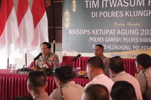 Pengawasan dan Koordinasi Operasi Ketupat Agung 2024, Berlangsung di Polres Klungkung