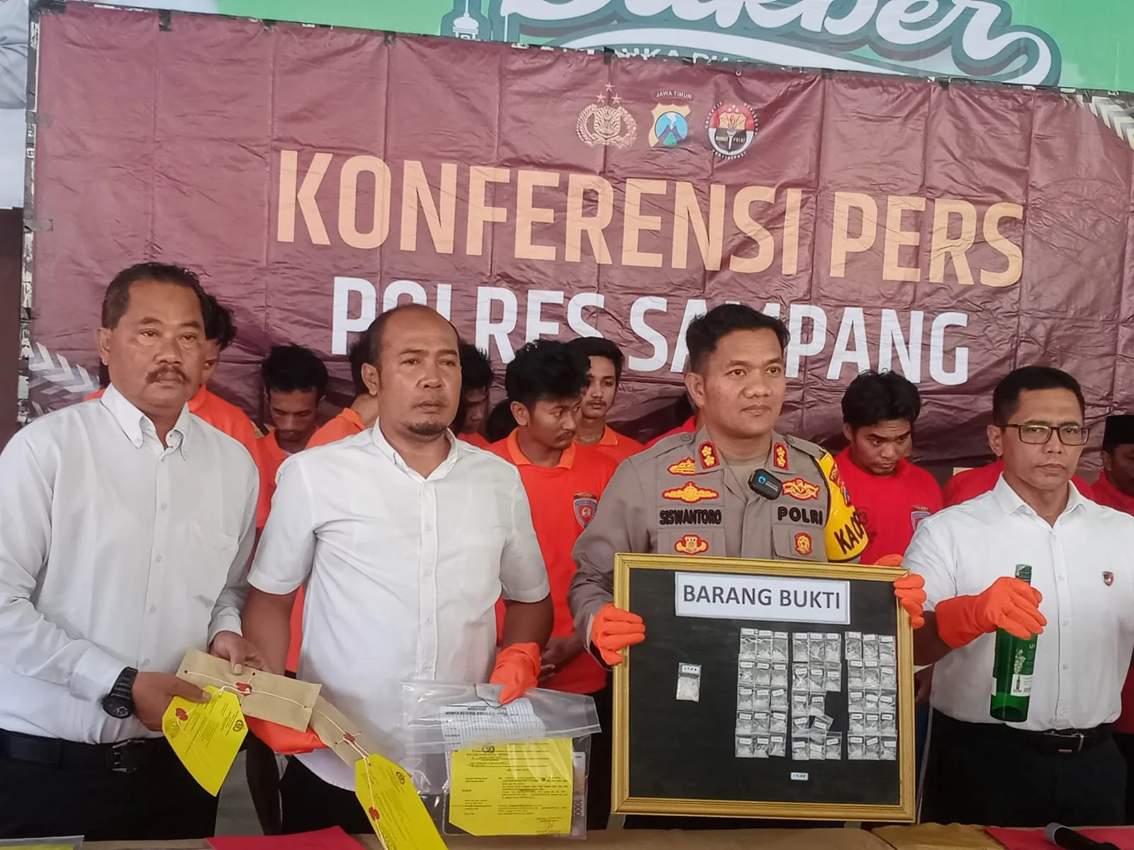 Operasi Pekat Semeru 2024 Polres Sampang Berhasil Amankan Puluhan Tersangka