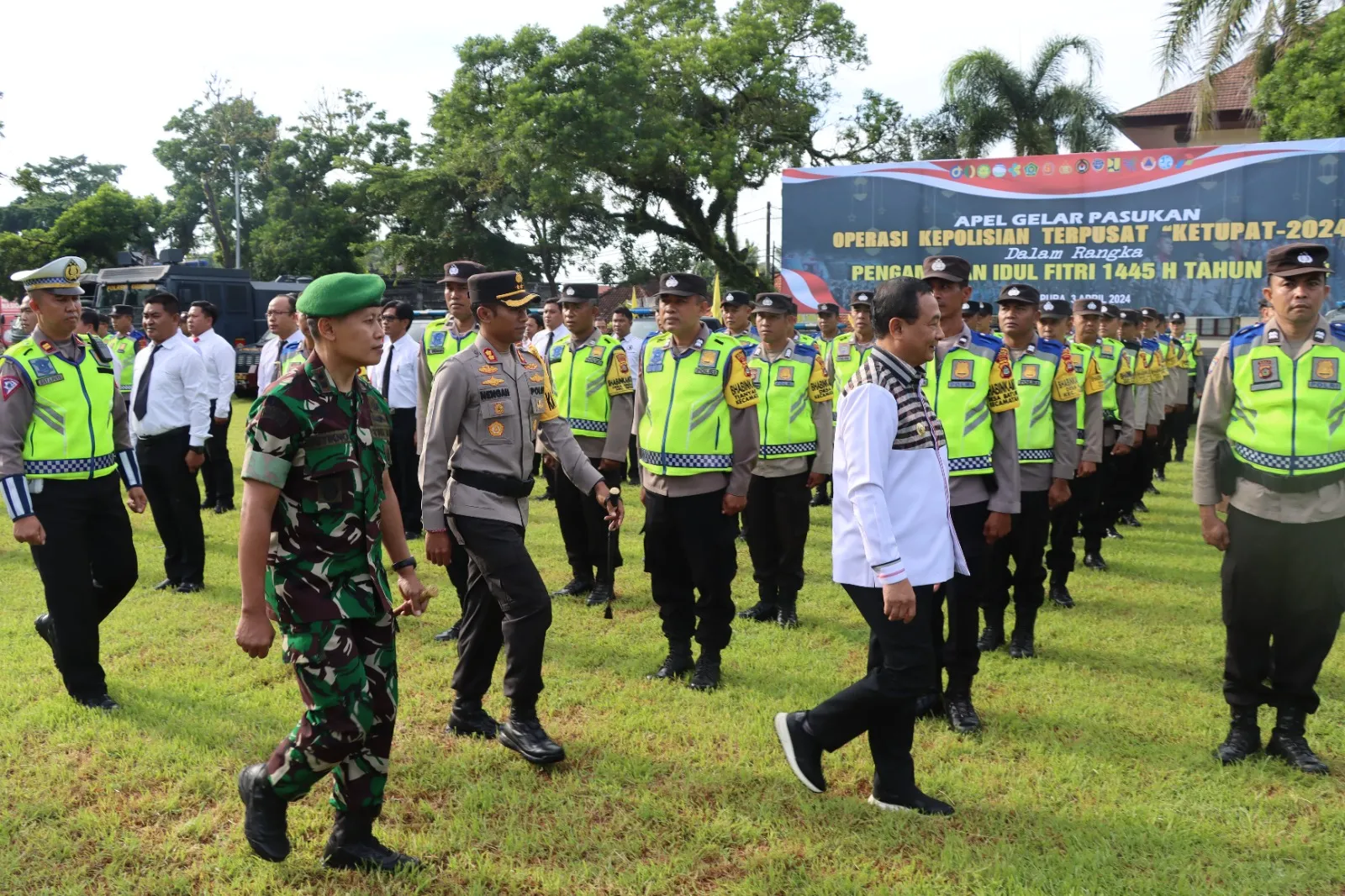 Polres Karangasem Gelar Apel Pasukan Operasi Ketupat Agung 2024