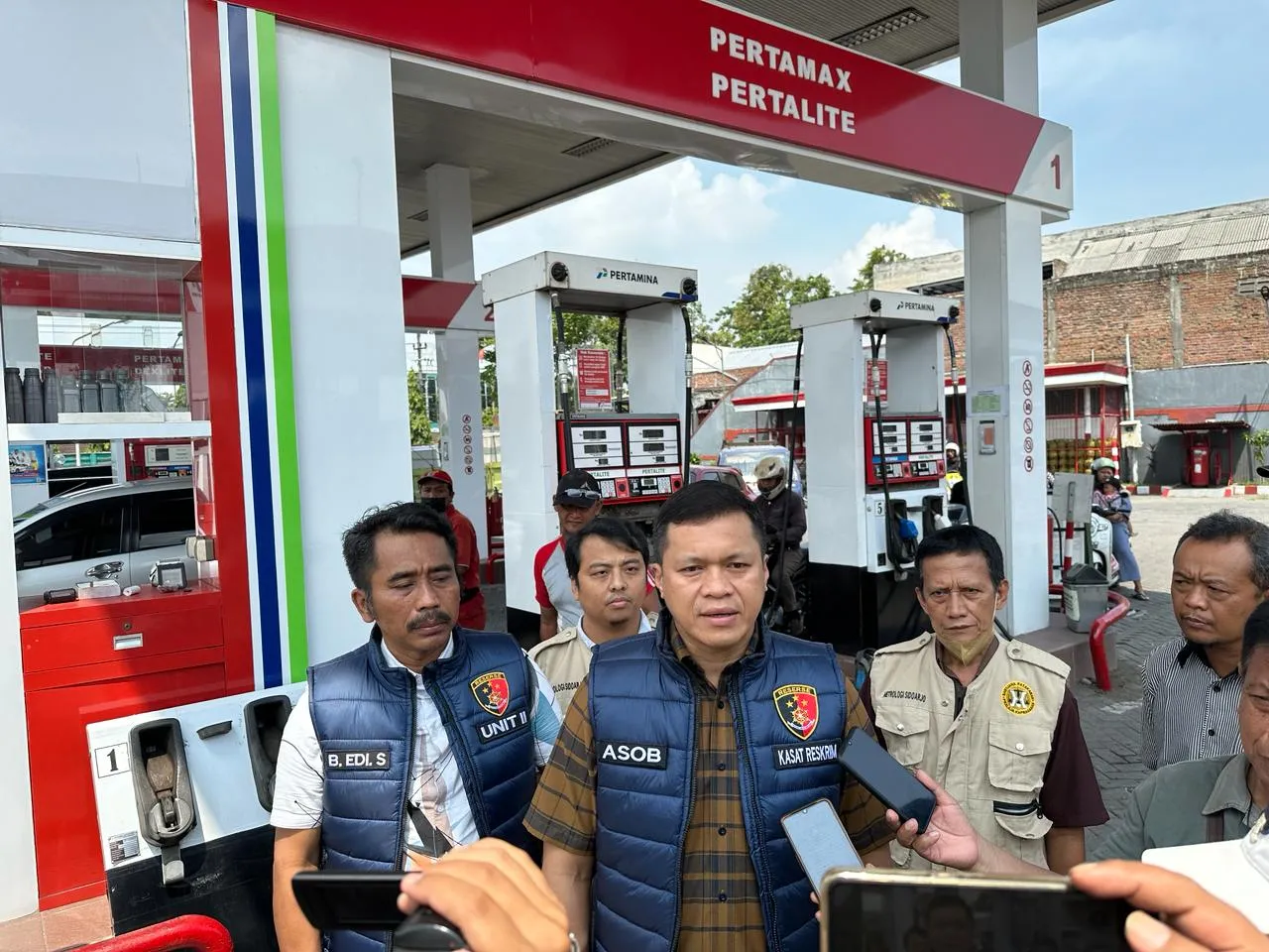Jelang Lebaran Polresta Sidoarjo Gandeng UPT Metrologi Cek Sejumlah SPBU