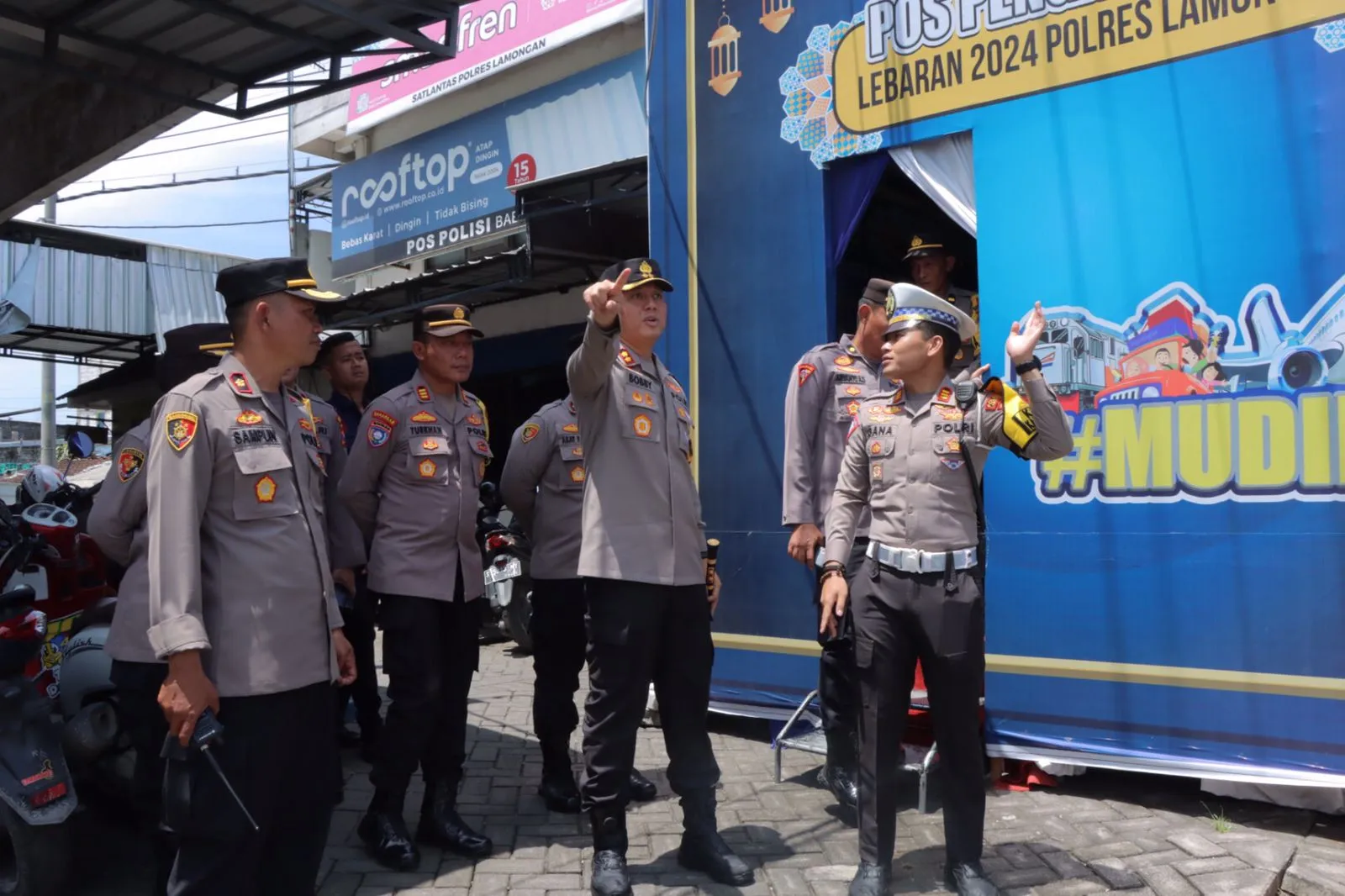 Kapolres Lamongan Cek Pospam dan Posyan Pastikan Kesiapan Personel Operasi Ketupat Semeru 2024