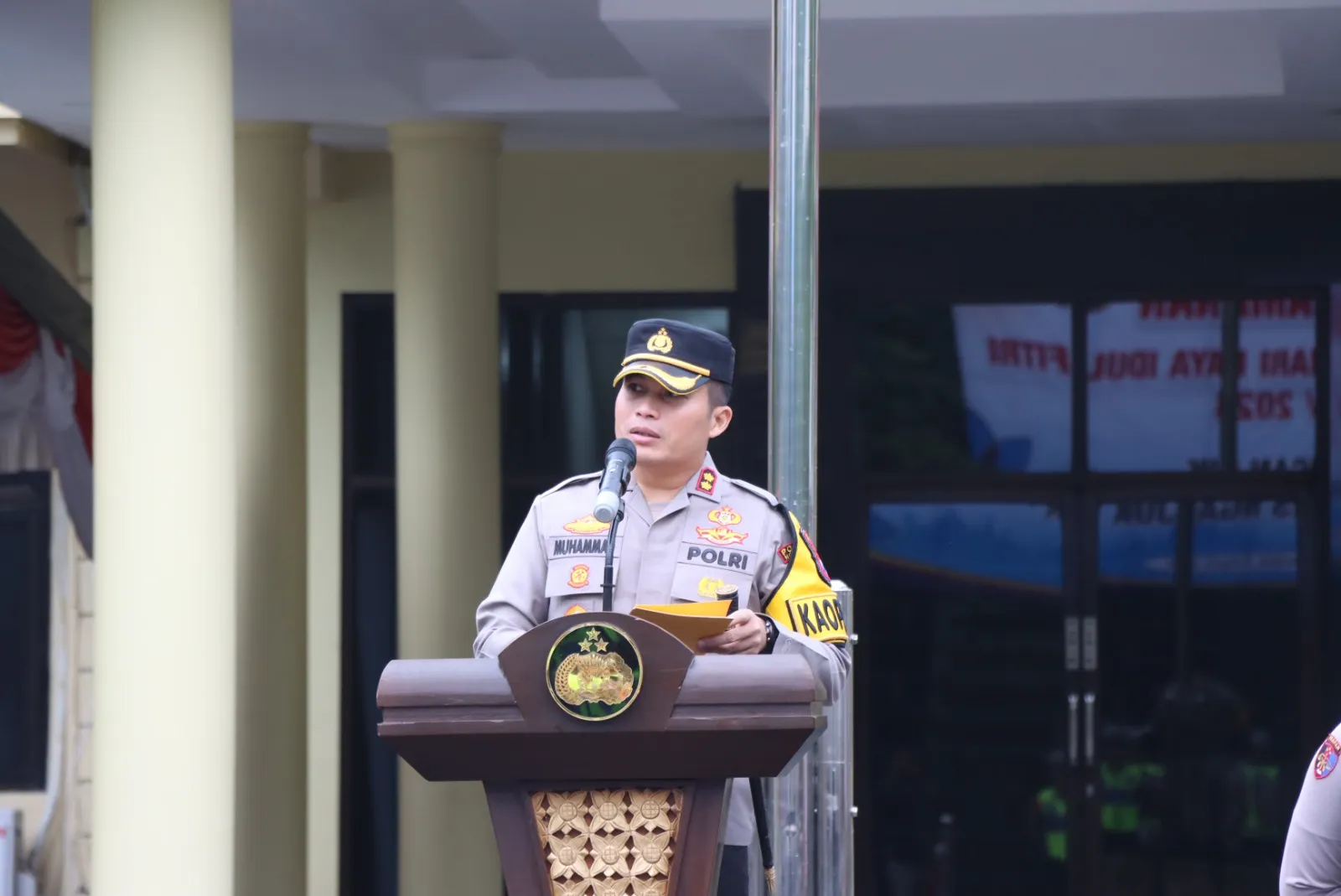 Kapolres Nganjuk Pimpin Apel Kesiapan Pengamanan Malam Takbir dan Idul Fitri 1445H/2024M