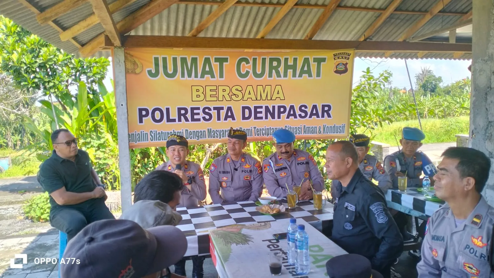 Jumat Curhat, Polresta Denpasar Tanggapi Keluhan Kelompok Tani Uma Palak